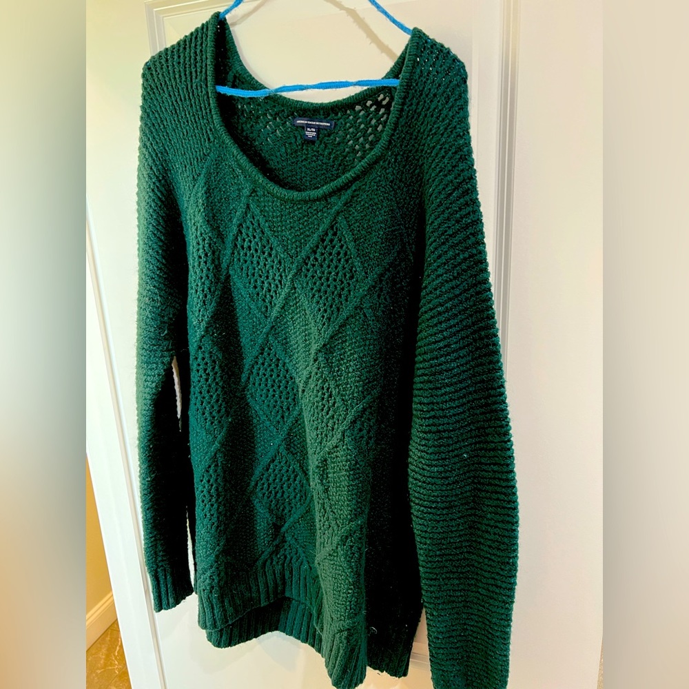 American Eagle Green Sweater